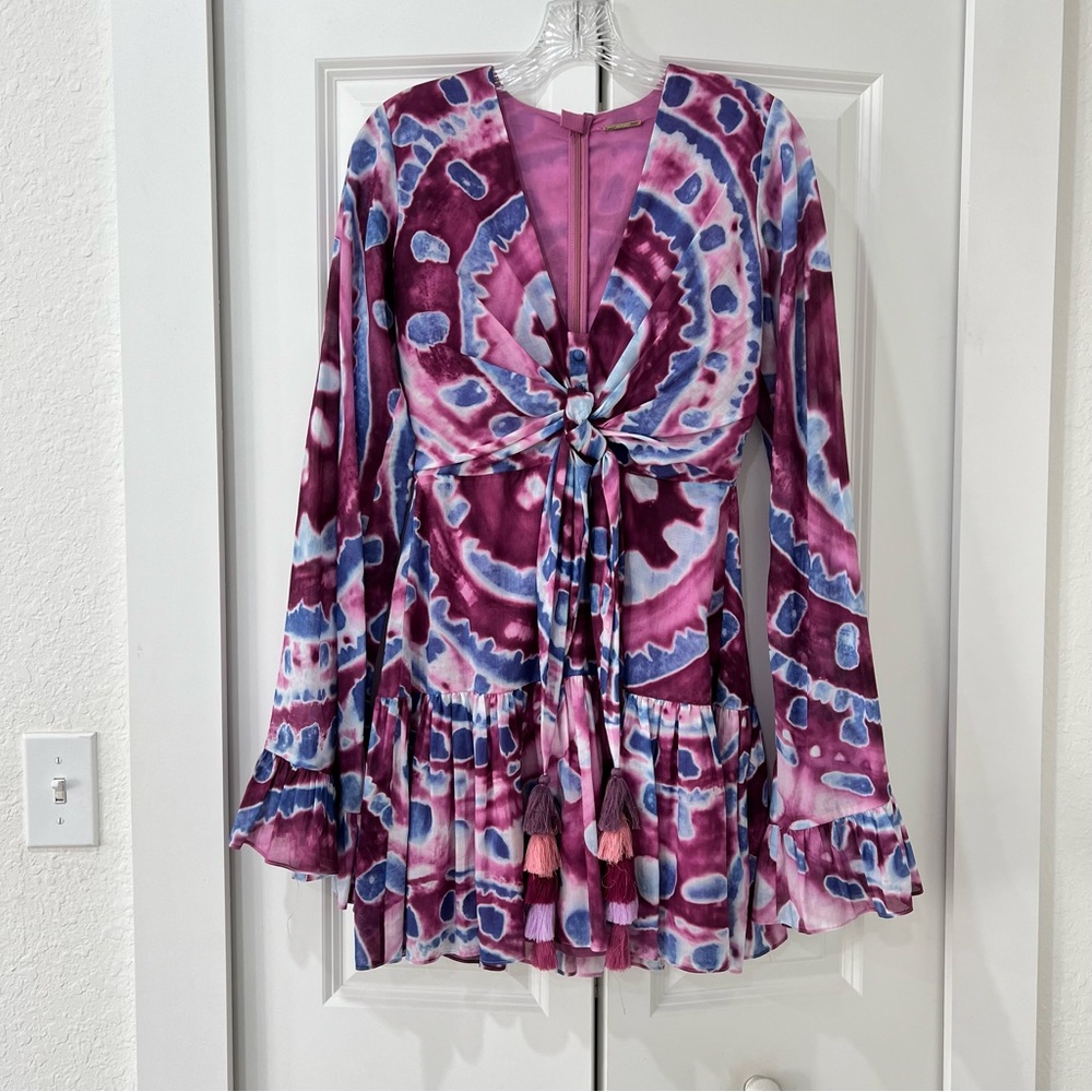 Alexis Cotton Tie Dye Short Dress Size XS NWOT